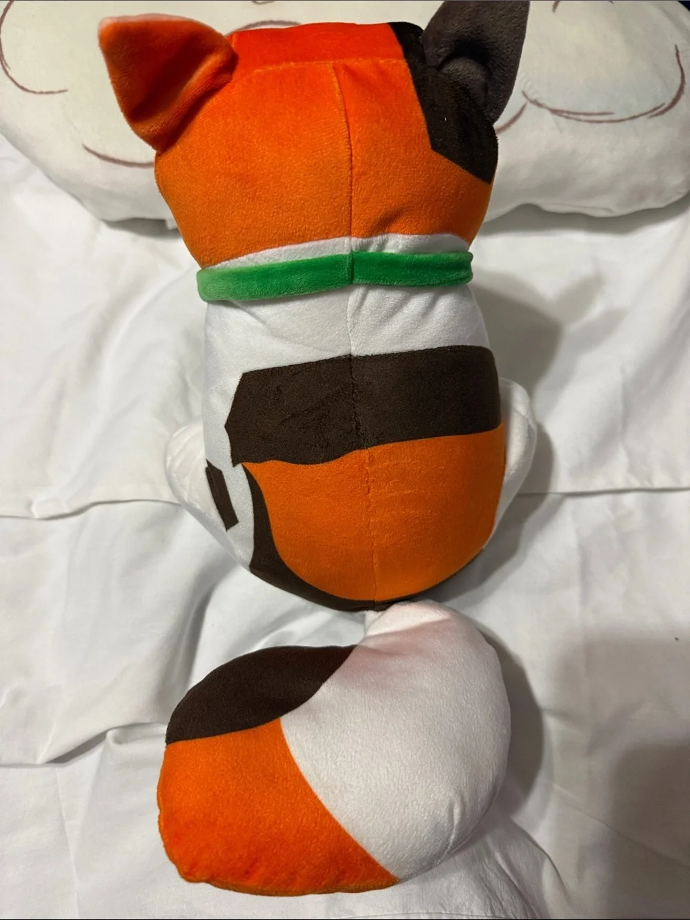 Disney Orange, White and Brown Plush Cat Toy